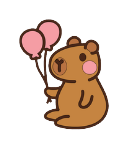 Autocollant Capybara – Ballons