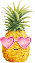 Autocollant Été – Ananas
