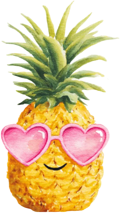 Autocollant Été – Ananas