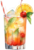 Autocollant Été – Cocktail estival