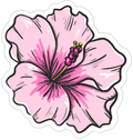Autocollant Été – Hibiscus
