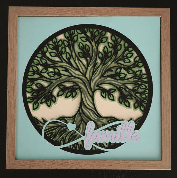 Cadre Arbre de Vie – 30x30cm