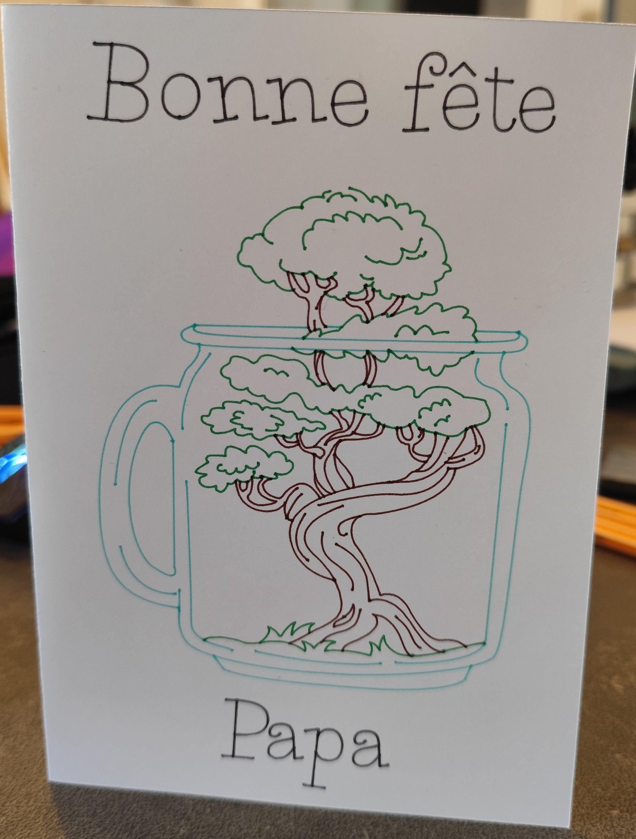 Carte Fête des Pères Bonsäï – Bonne Fête Papa