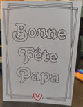 Carte Fête des Pères à colorier – Bonne Fête Papa