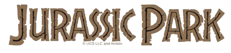 Autocollant Dinosaure – Écriture Jurassic Park