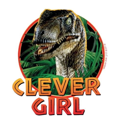 Autocollant Dinosaure – Clever Girl