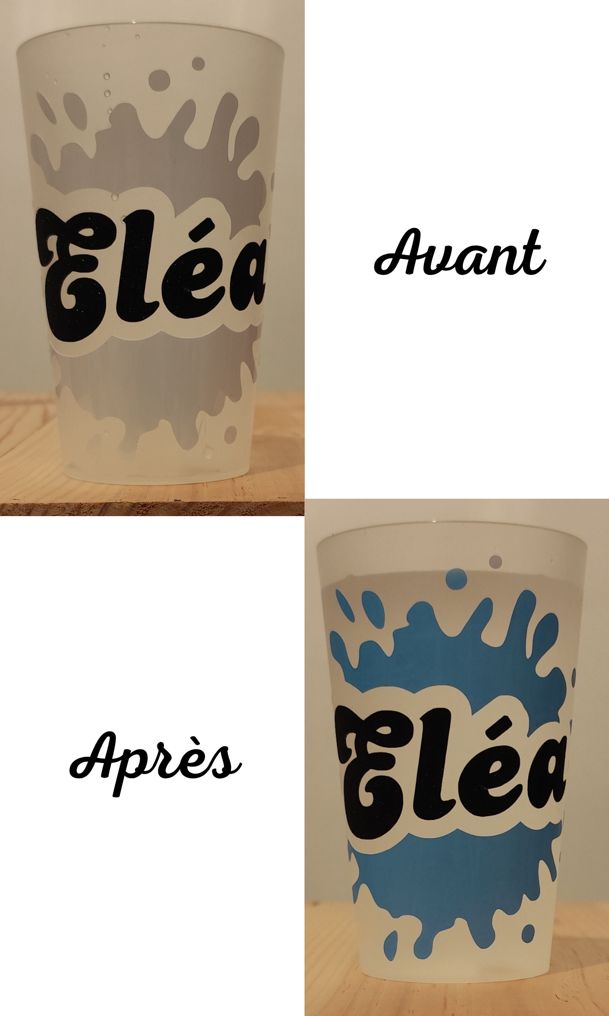 Gobelet personnalisable – Lot de 4