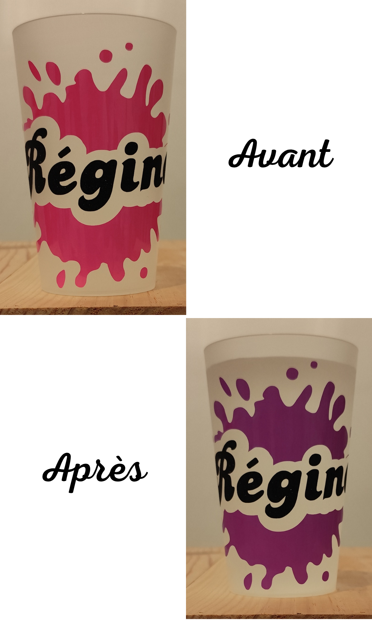 Gobelet personnalisable – Lot de 4