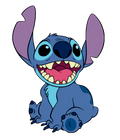 Autocollant Stitch – Stitch souriant