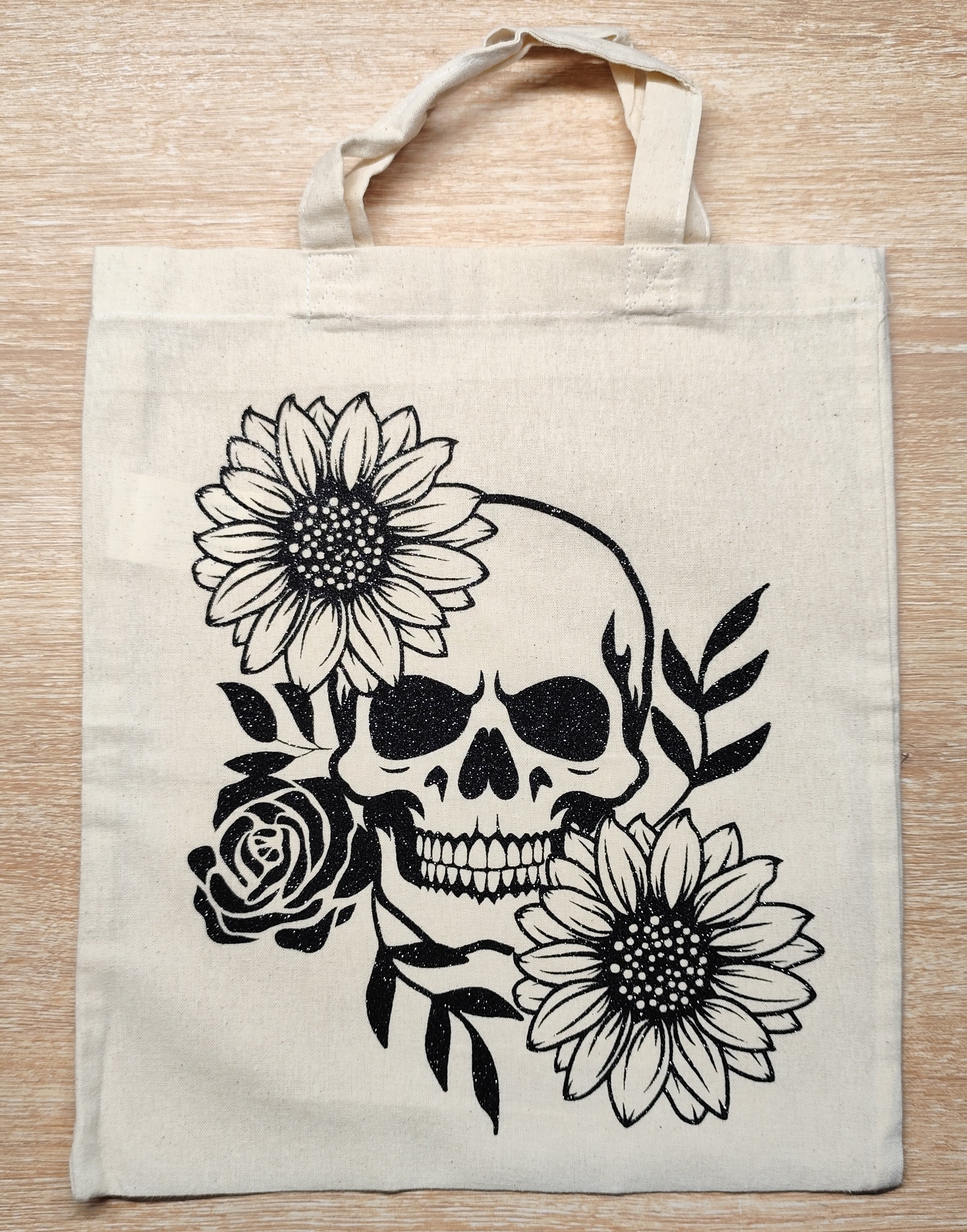 Tote bag Skull & Fleurs