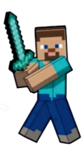 Autocollant Minecraft – Épée en diamant