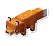 Autocollant Minecraft – Renard