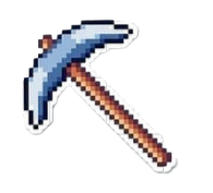 Autocollant Minecraft – Pioche en diamant