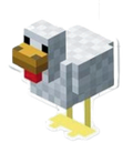Autocollant Minecraft – Poule