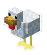 Autocollant Minecraft – Poule
