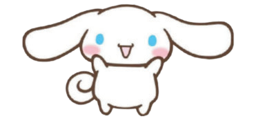 Autocollant Kawaii – Lapin bleu