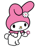 Autocollant Kawaii – Lapin rose