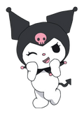 Autocollant Kawaii – Kuromi clin d’œil