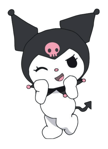 Autocollant Kawaii – Kuromi clin d’œil