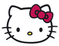 Autocollant Kawaii – Hello Kitty tête
