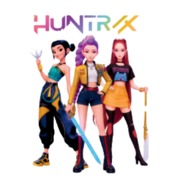 Autocollant Kpop – HuntrX logo holographique