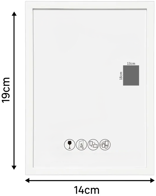 Cadre PVC personnalisable – Superposition papier coloré / adhésif (13x18)