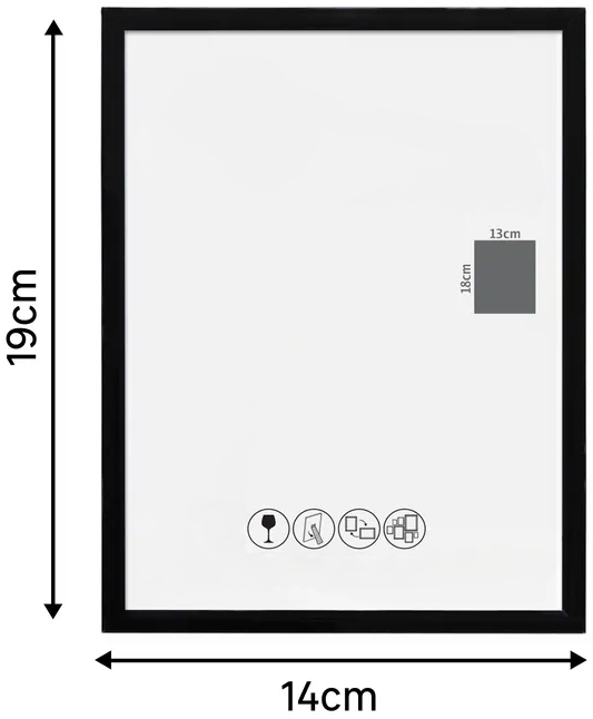 Cadre PVC personnalisable – Superposition papier coloré / adhésif (13x18)