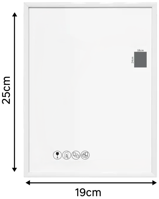 Cadre PVC personnalisable – Superposition papier coloré / adhésif (18x24)