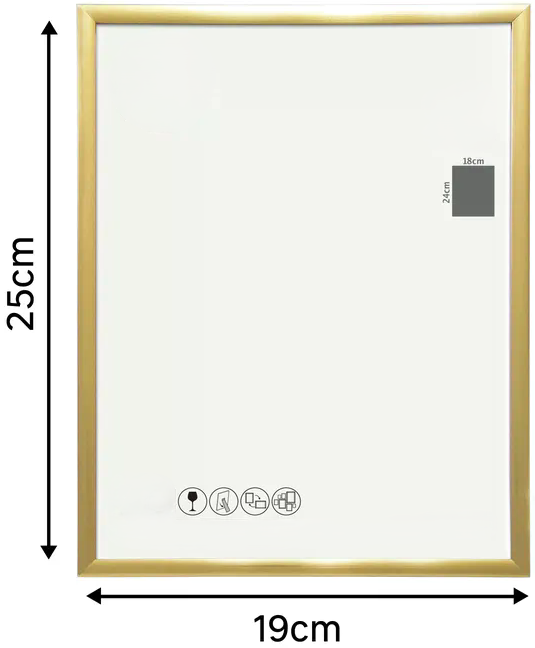 Cadre PVC personnalisable – Superposition papier coloré / adhésif (18x24)