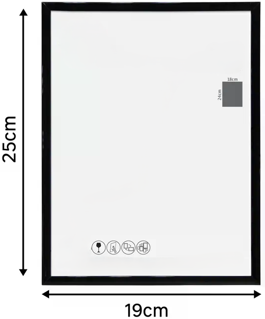Cadre PVC personnalisable – Superposition papier coloré / adhésif (18x24)