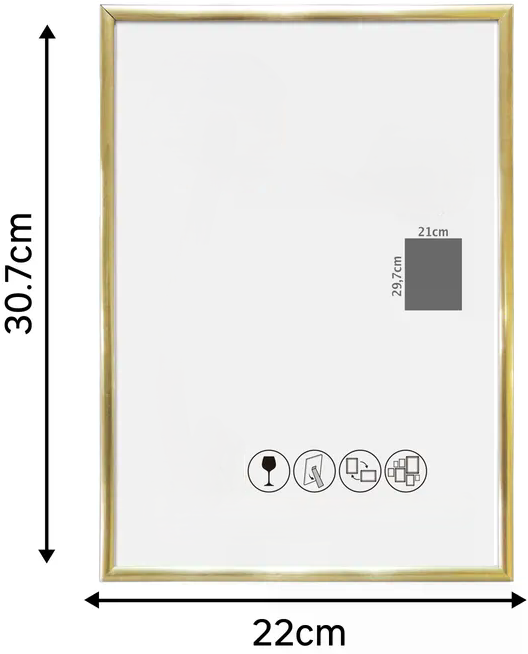 Cadre PVC LILA personnalisable – Superposition papier coloré / adhésif (21x29,7)