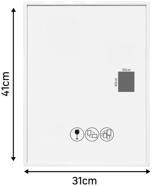 Cadre PVC personnalisable – Vinyle adhésif (30x40)