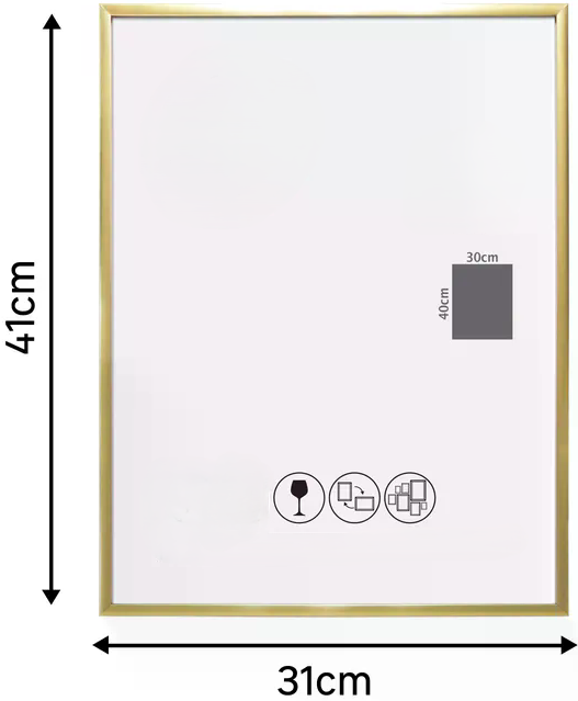 Cadre PVC personnalisable – Vinyle adhésif (30x40)