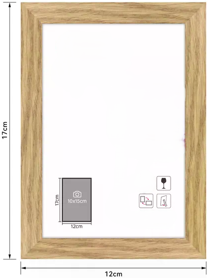 Cadre Bois personnalisable – Superposition papier coloré / adhésif (10x15)