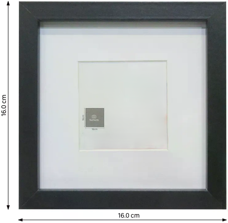 Cadre bois personnalisable – Superposition papier coloré / adhésif (14x14)
