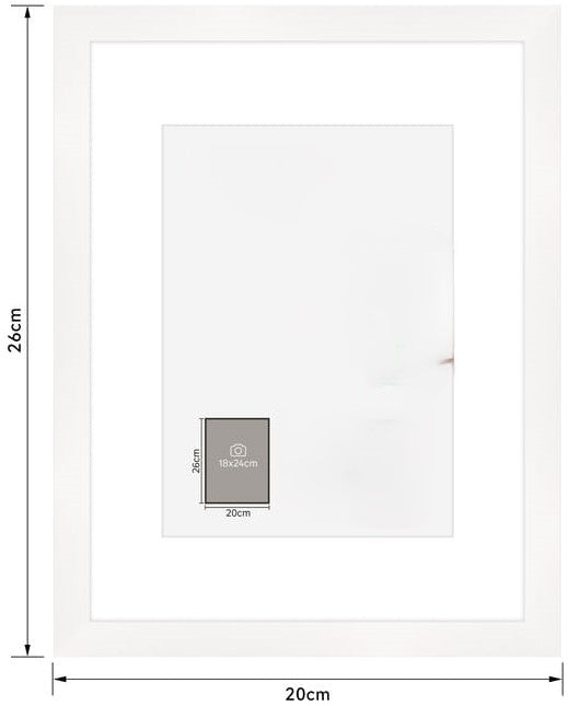 Cadre bois personnalisable – Superposition papier coloré / adhésif (18x24)