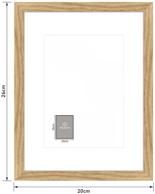 Cadre bois personnalisable – Superposition papier coloré / adhésif (18x24)