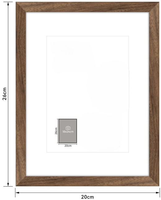 Cadre bois personnalisable – Superposition papier coloré / adhésif (18x24)
