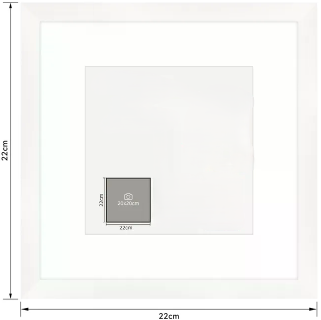 Cadre bois personnalisable – Superposition papier coloré / adhésif (20x20)