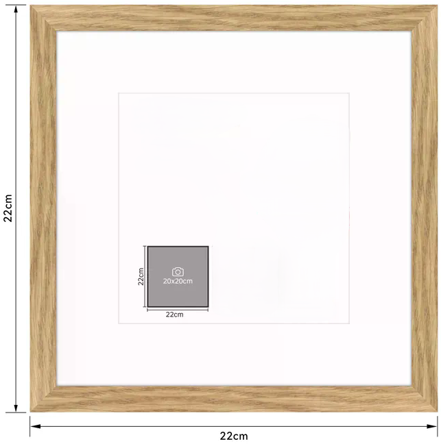 Cadre bois personnalisable – Superposition papier coloré / adhésif (20x20)