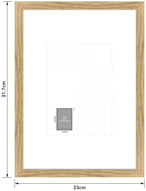 Cadre bois personnalisable – Superposition papier coloré / adhésif (21x29,7)
