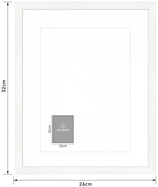 Cadre bois personnalisable – Superposition papier coloré / adhésif (24x30)