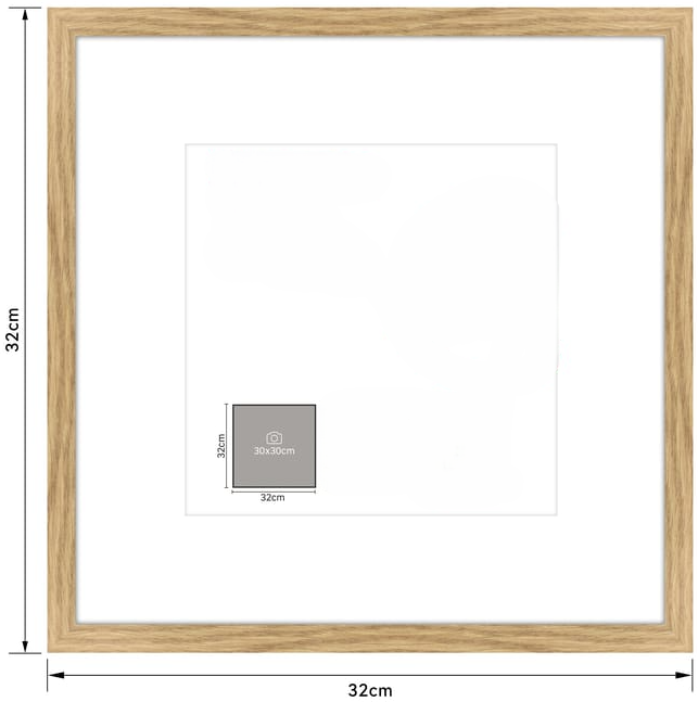 Cadre bois personnalisable – Superposition papier coloré / adhésif (30x30)