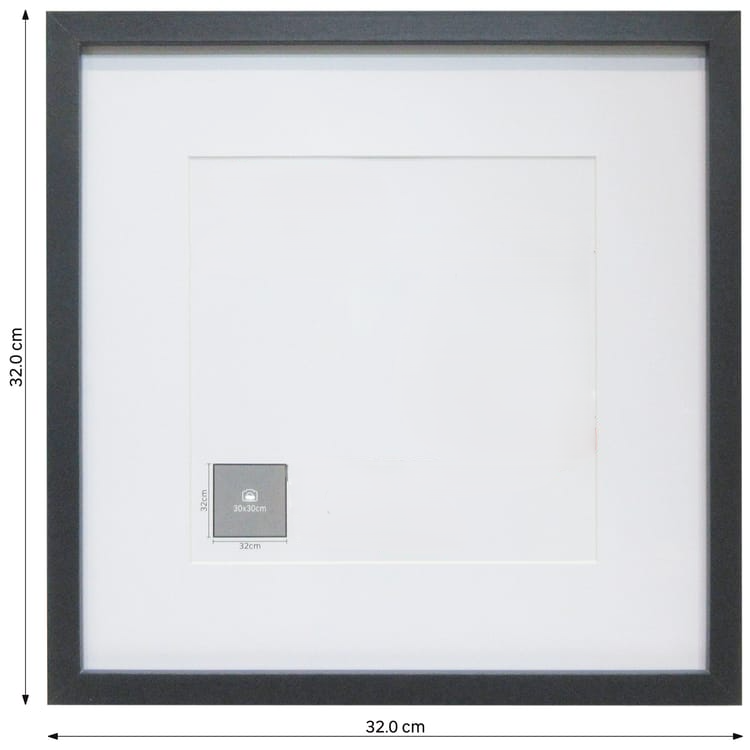 Cadre bois personnalisable – Superposition papier coloré / adhésif (30x30)