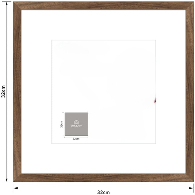 Cadre bois personnalisable – Superposition papier coloré / adhésif (30x30)