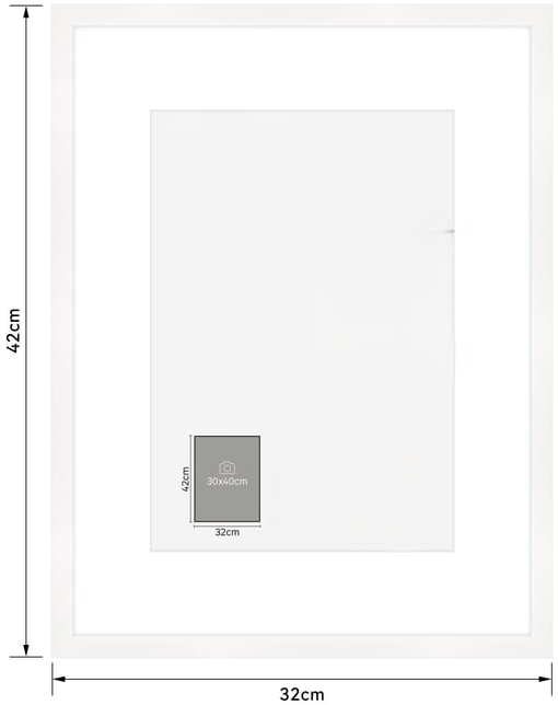 Cadre bois personnalisable – Vinyle adhésif (30x40)