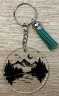Porte-clé acrylique – Nature & Montagne – Ø5cm