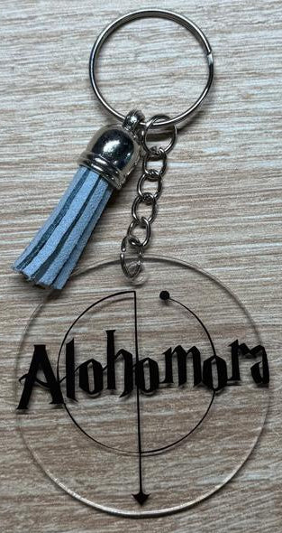 Porte-clé acrylique Alohomora – Ø5cm