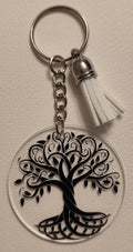 Porte-clé acrylique Arbre de vie – Ø5cm