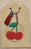 Porte-clé acrylique Cerise – Ø5cm